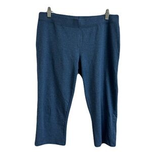 Coolibar Women Size M UPF 50+ Monterey Summer Capri Leggings Navy Blue Gorpcore
